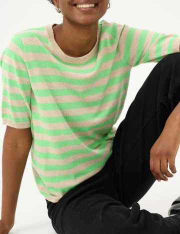 Bluza Kaffe, gri/verde