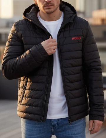 Geaca Hugo, negru Negru