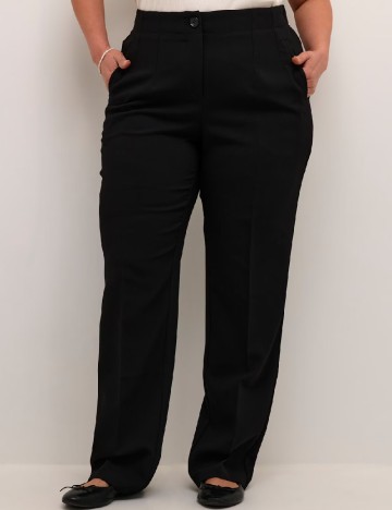 Pantaloni Kaffe Curve, negru