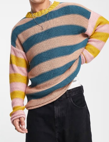 
						Pulover ASOS, mix culori