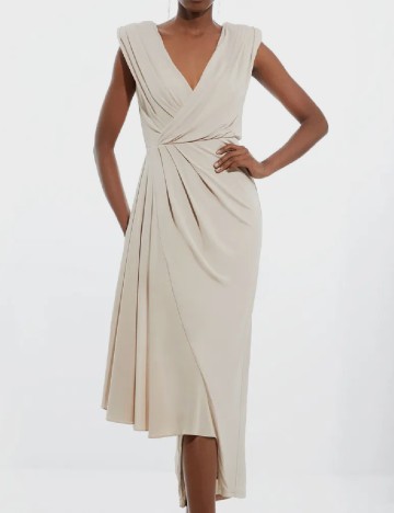 
						Rochie lunga Karen Millen, bej