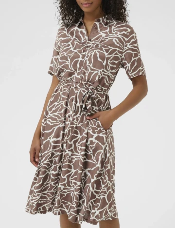 Rochie medie Kaffe, maro