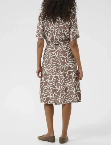 Rochie medie Kaffe, maro