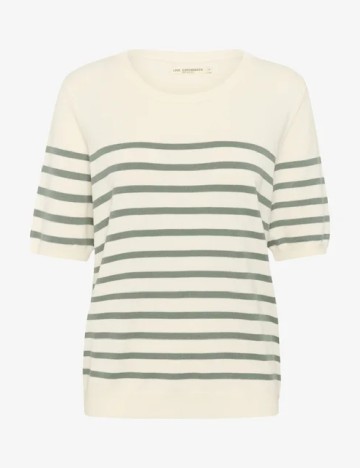 Bluza Love Copenhagen, ecru/verde