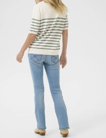 Bluza Love Copenhagen, ecru/verde
