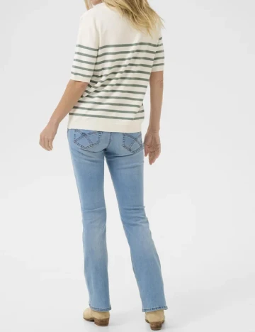 Bluza Love Copenhagen, ecru/verde Alb