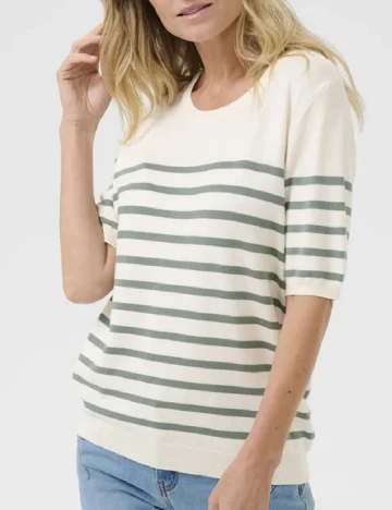 Bluza Love Copenhagen, ecru/verde Alb