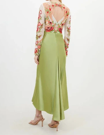 Rochie lunga Karen Millen, verde