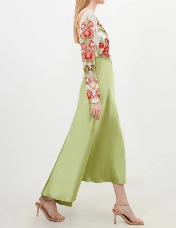 Rochie lunga Karen Millen, verde