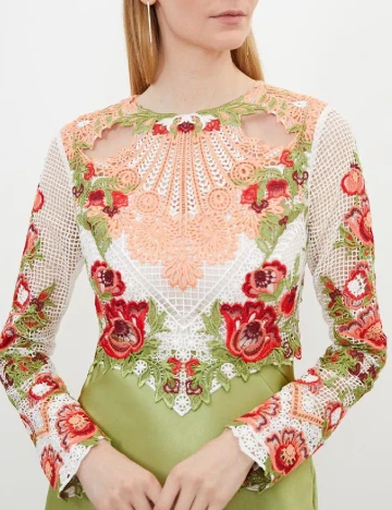 Rochie lunga Karen Millen, verde