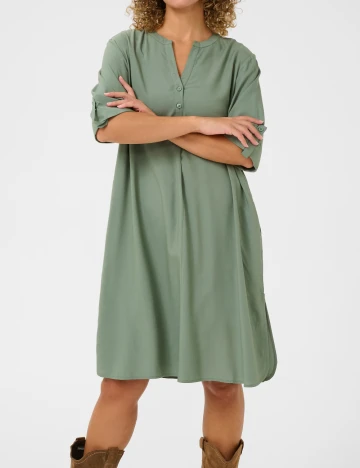Rochie scurta Cream, verde