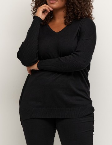
						Bluza Kaffe Curve, negru