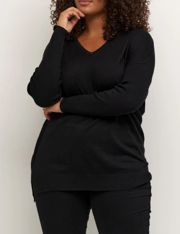 Bluza Kaffe Curve, negru
