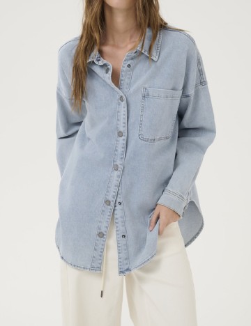 
						Camasa My Essential Wardrobe, albastru deschis