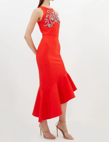 Rochie medie Karen Millen, rosu