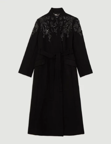 Palton Karen Millen Plus Size, negru