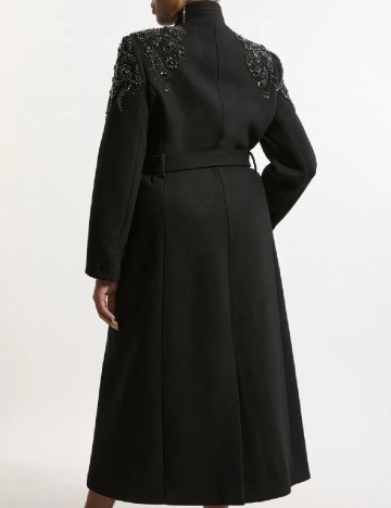 Palton Karen Millen Plus Size, negru