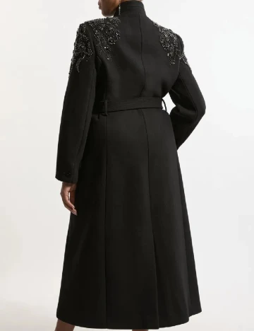 Palton Karen Millen Plus Size, negru