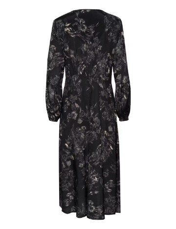 Rochie lunga Cream, negru