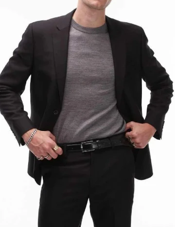 Sacou Topman, negru Negru