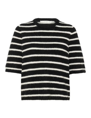 Bluza Gestuz, alb/negru