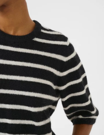 Bluza Gestuz, alb/negru