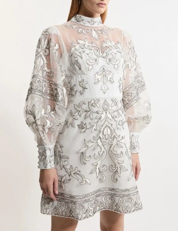 
						Rochie scurta Karen Millen, alb
