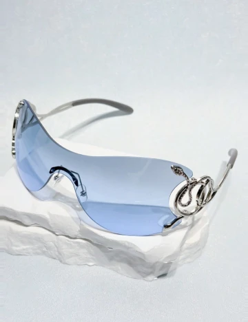 Ochelari de soare SHEIN, gri/albastru Gri