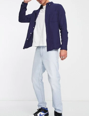 Camasa ASOS, bleumarin Albastru