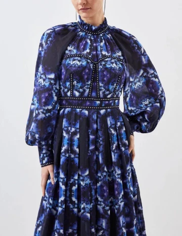 Rochie lunga Karen Millen, albastru