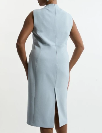 Rochie medie Karen Millen Plus Size, albastru