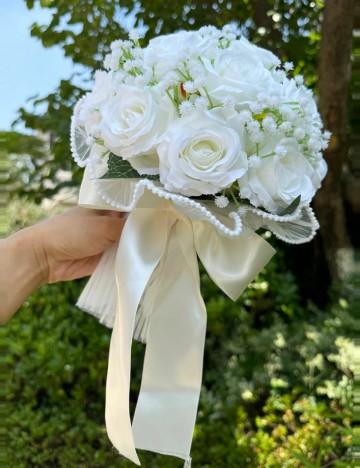 Buchet de mireasa SHEIN, alb