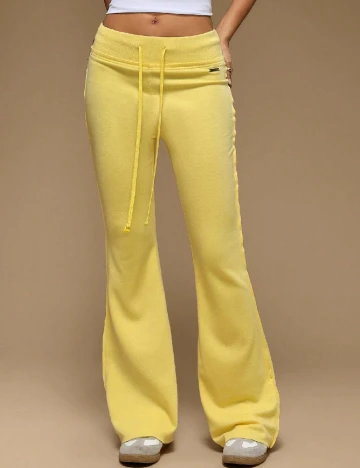 Pantaloni Forever 21, galben Galben