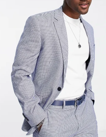 Sacou Topman, albastru/alb Albastru