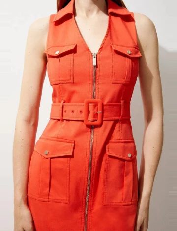 Rochie medie Karen Millen, portocaliu
