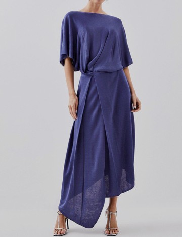 
						Rochie lunga Karen Millen, bleumarin