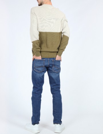 Bluza Ben Sherman, bej/verde