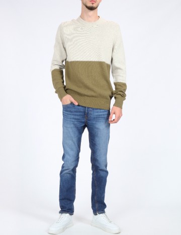 Bluza Ben Sherman, bej/verde