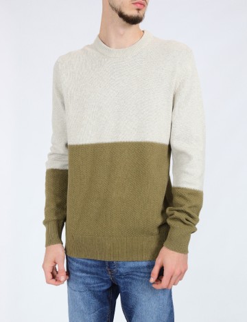 
						Bluza Ben Sherman, bej/verde