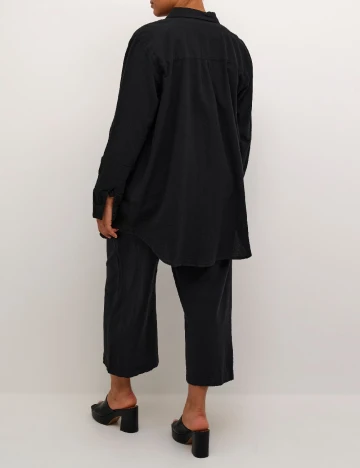 Camasa Kaffe Curve, negru Negru