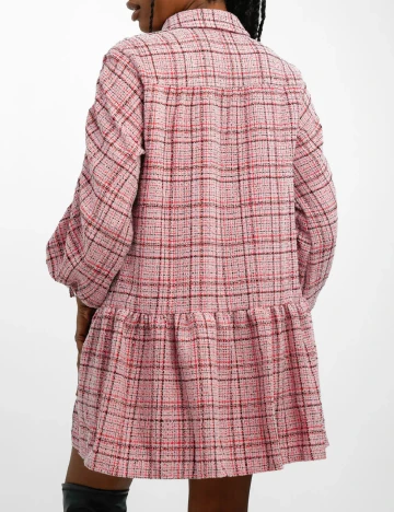 Rochie scurta ASOS, roz Roz