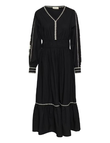 Rochie lunga Cream, negru