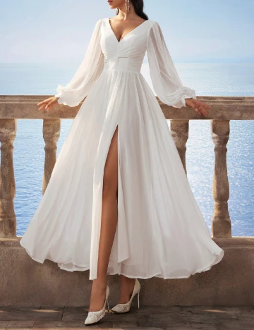 Rochie lunga SHEIN, alb