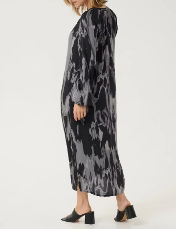 Rochie medie Kaffe, negru/gri