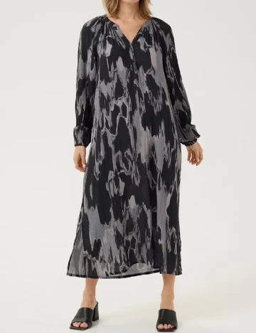 Rochie medie Kaffe, negru/gri