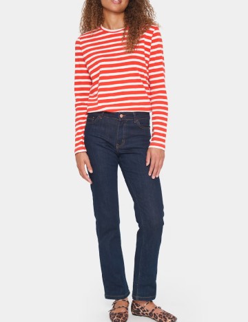 
						Bluza Saint Tropez, alb/rosu