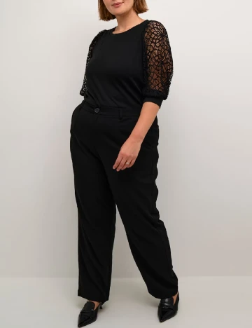 Bluza Kaffe Curve, negru Negru