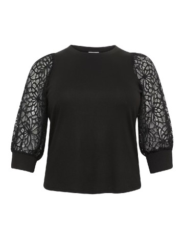 Bluza Kaffe Curve, negru