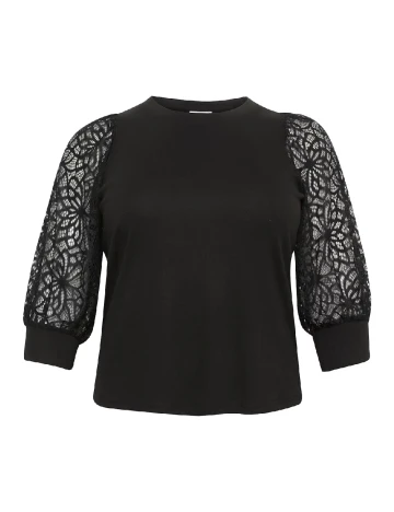 Bluza Kaffe Curve, negru Negru