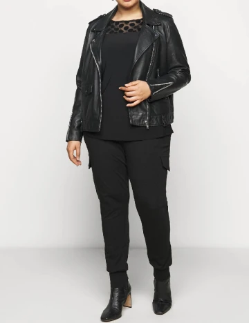 Pantaloni Kaffe Curve, negru Negru